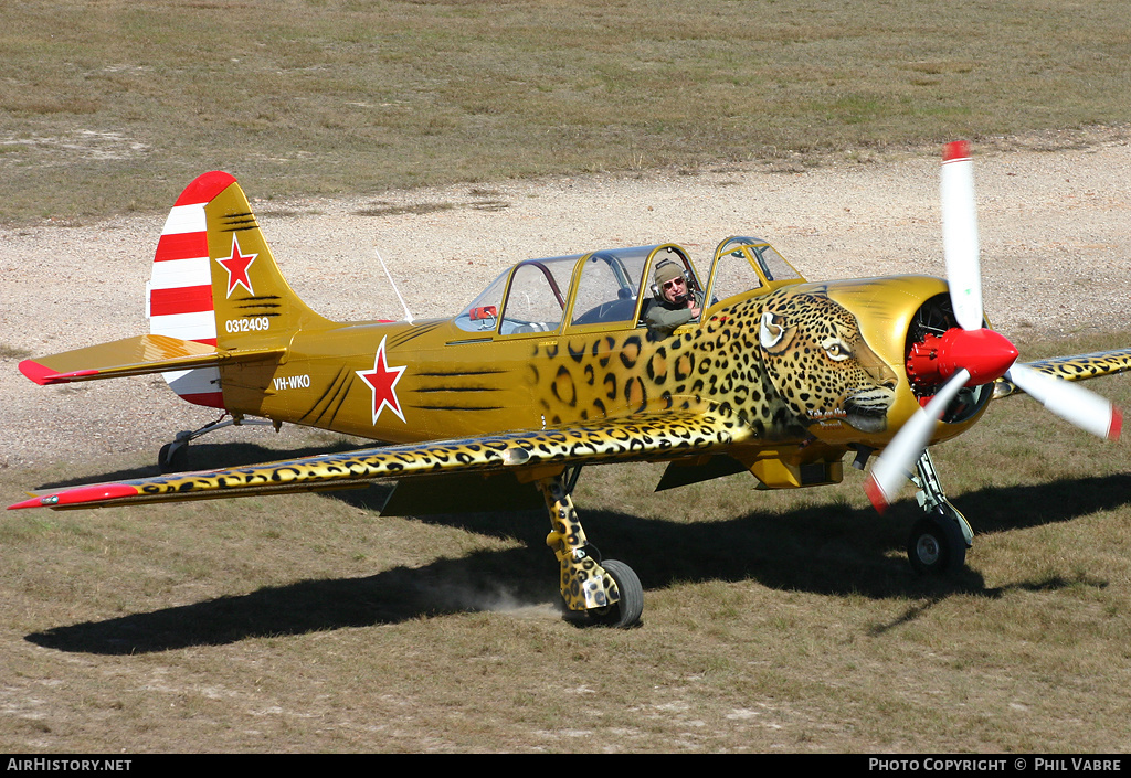 Aircraft Photo of VH-WKO | Yakovlev Yak-52TW | Soviet Union - Air Force | AirHistory.net #46165