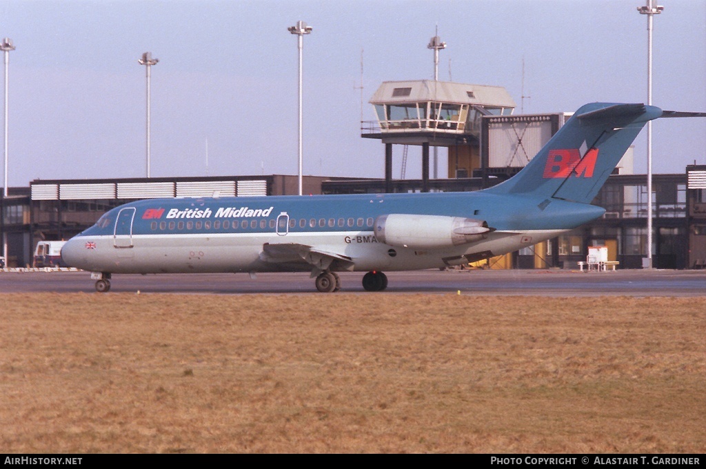 Aircraft Photo of G-BMAH | Douglas DC-9-14 | British Midland Airways - BMA | AirHistory.net #46206