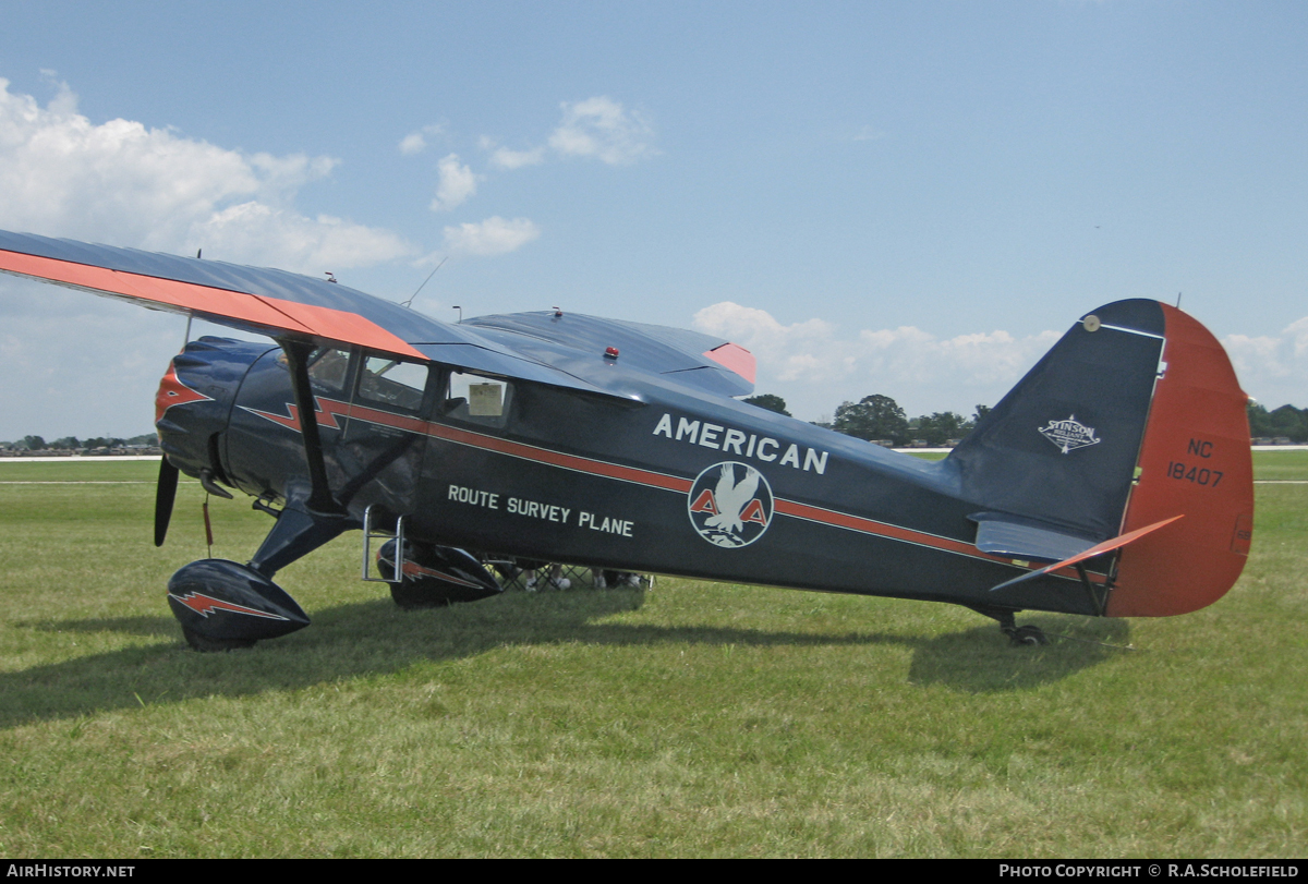 Aircraft Photo of N18407 / NC18407 | Stinson SR-9C Reliant | American Airlines | AirHistory.net #46208