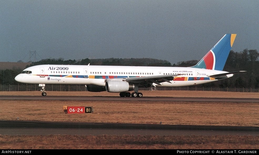 Aircraft Photo of G-OOOB | Boeing 757-28A | Air 2000 | AirHistory.net #46236