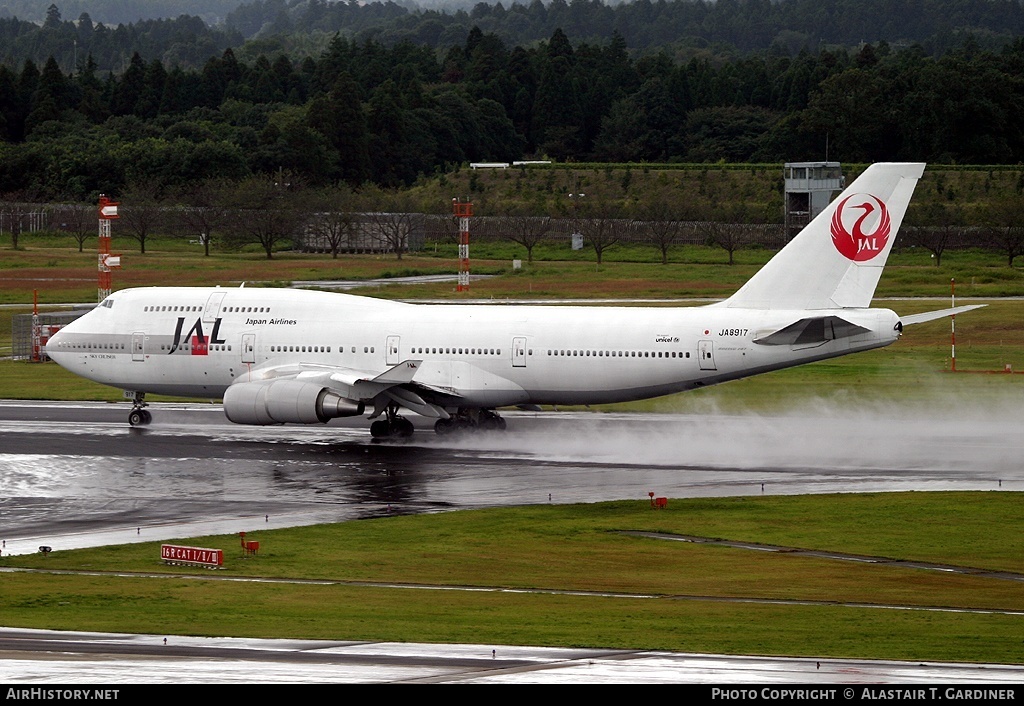 Aircraft Photo of JA8917 | Boeing 747-446 | Japan Airlines - JAL | AirHistory.net #46250