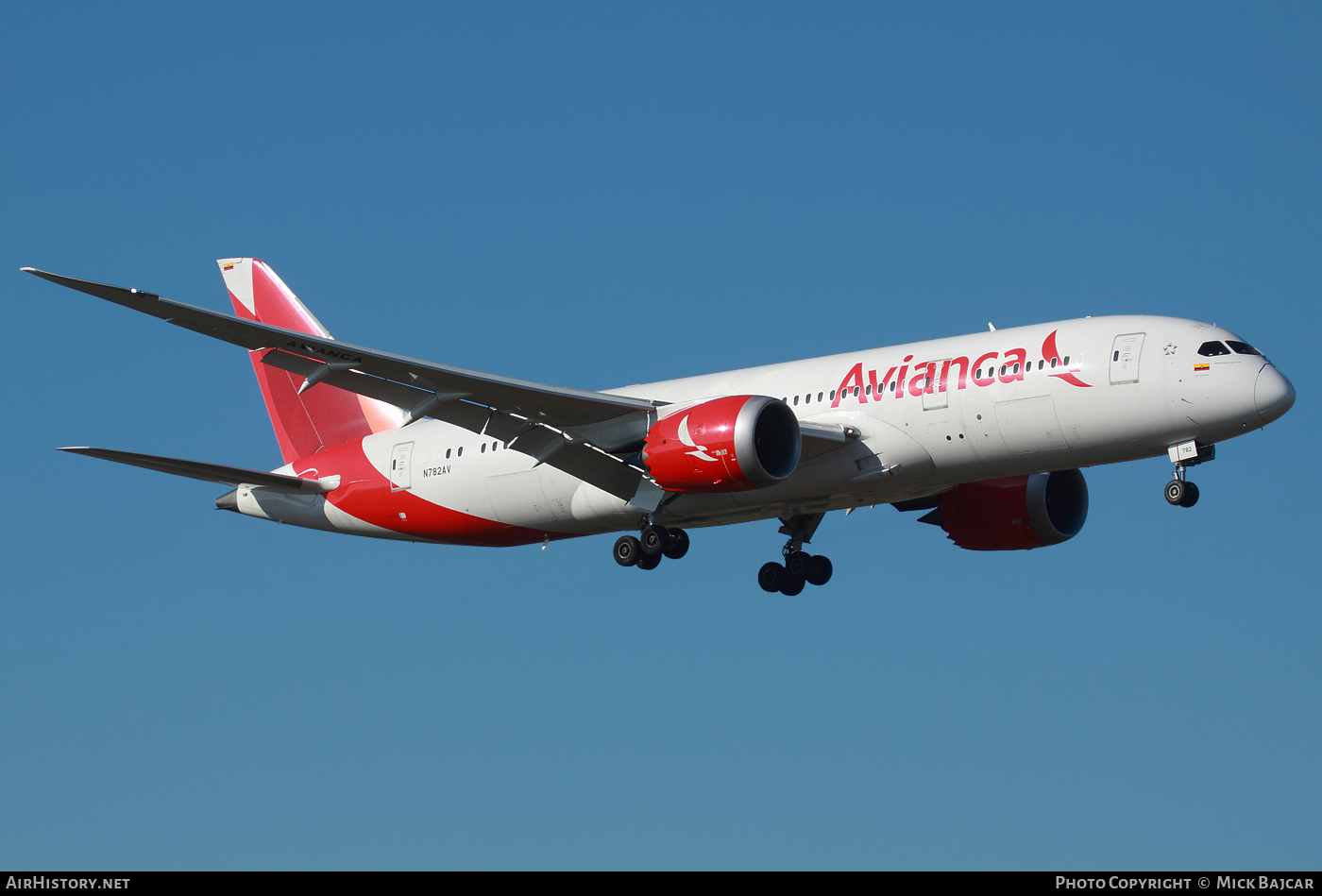 Aircraft Photo of N782AV | Boeing 787-8 Dreamliner | Avianca | AirHistory.net #46304