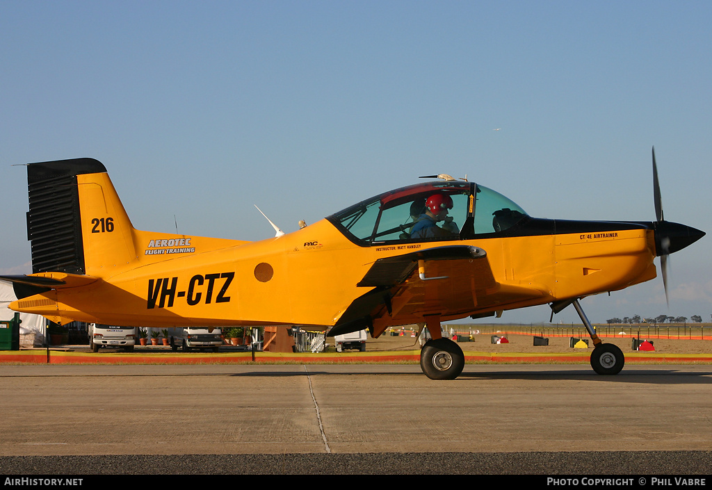Aircraft Photo of VH-CTZ | Pacific Aerospace CT-4E Airtrainer | Aerotec Queensland | AirHistory.net #46307