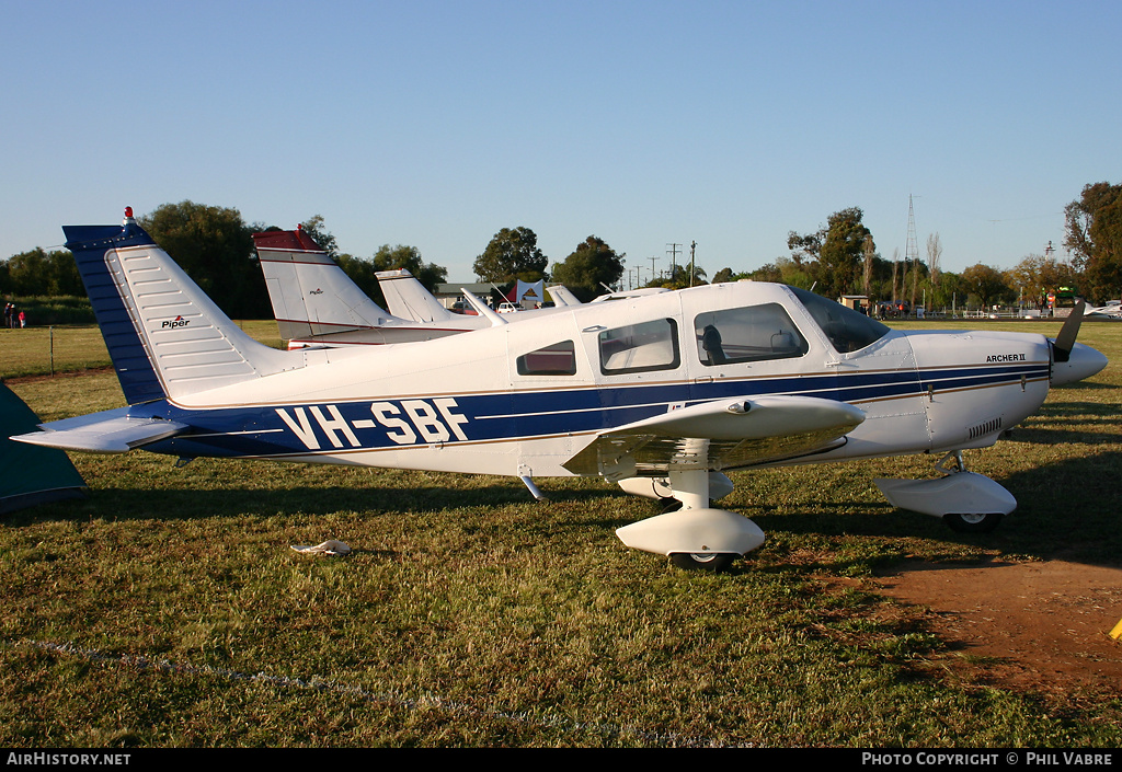 Aircraft Photo of VH-SBF | Piper PA-28-181 Cherokee Archer II | AirHistory.net #46308