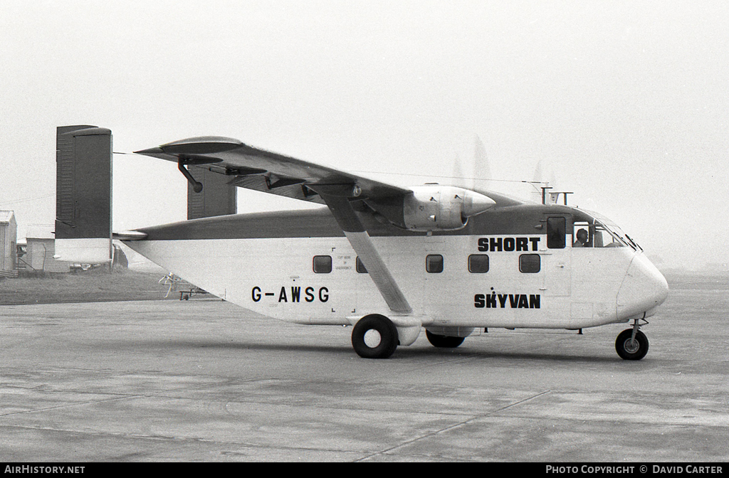 Aircraft Photo of G-AWSG | Short SC.7 Skyvan 3-100 | AirHistory.net #46338