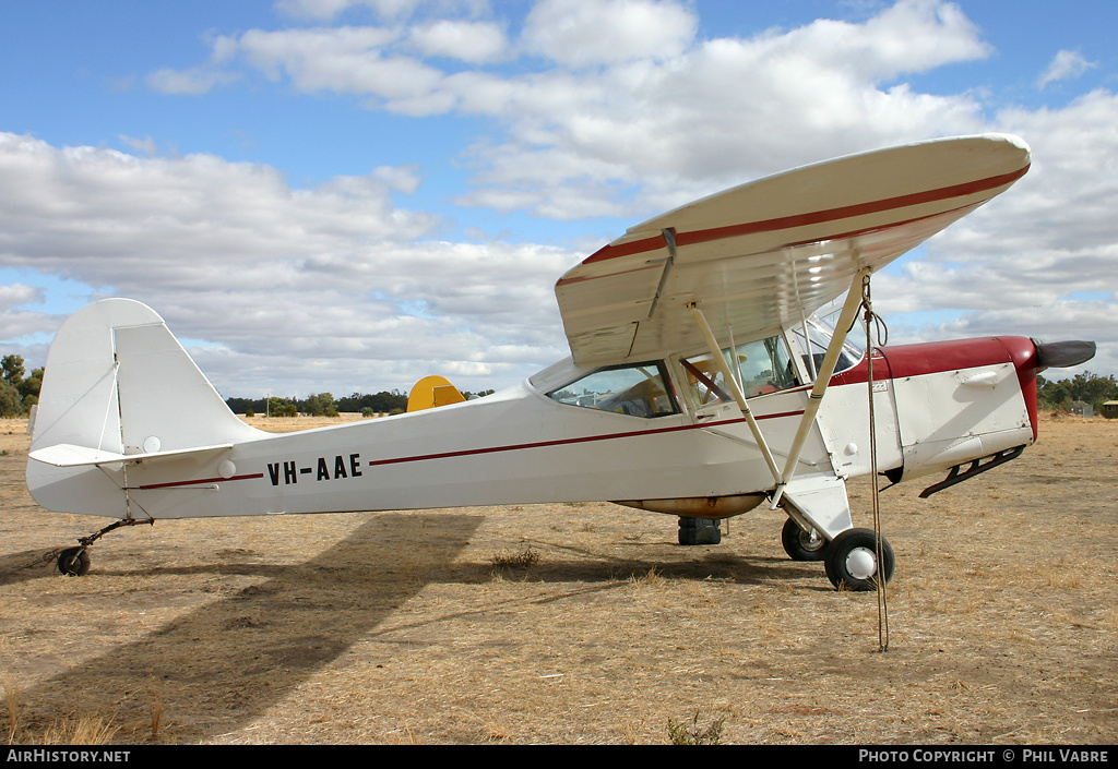 Aircraft Photo of VH-AAE | Auster J-1B Aiglet | AirHistory.net #46372