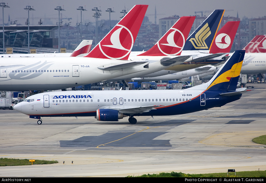 Aircraft Photo of VQ-BAN | Boeing 737-4Q8 | Donavia | AirHistory.net #46380