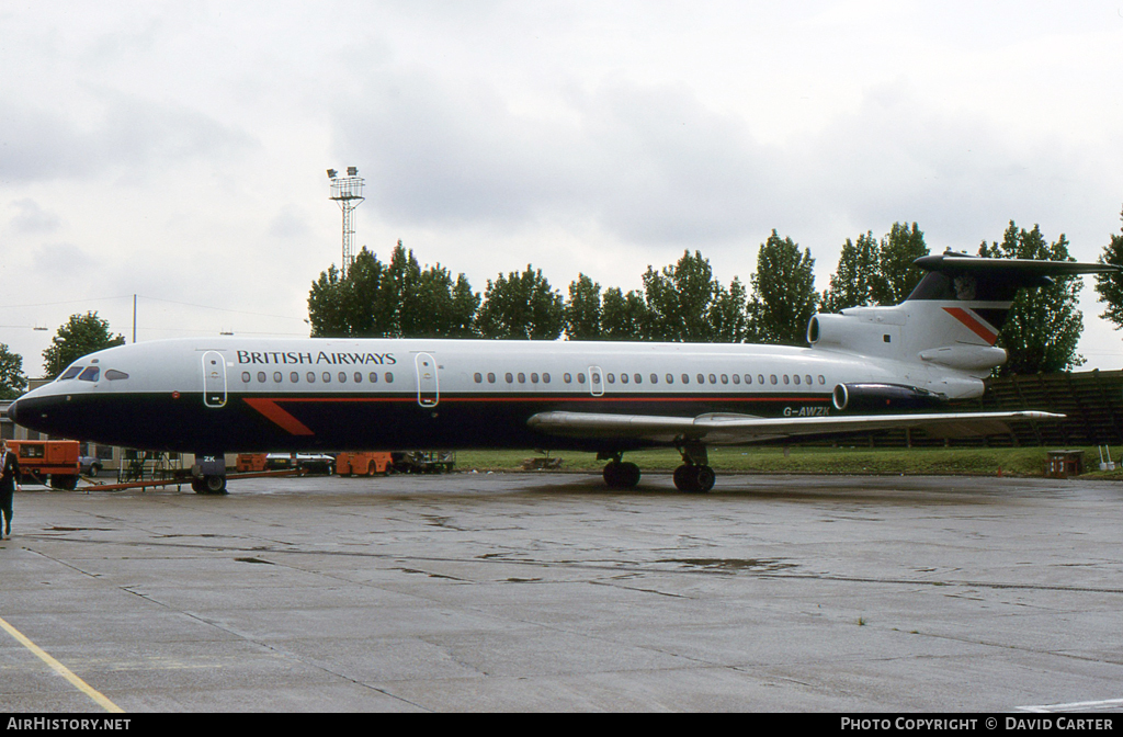 Aircraft Photo of G-AWZK | Hawker Siddeley HS-121 Trident 3B | British Airways | AirHistory.net #46418