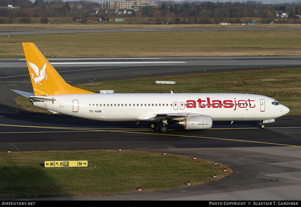 Aircraft Photo of TC-AAB | Boeing 737-86N | Atlasjet Airlines | AirHistory.net #46441