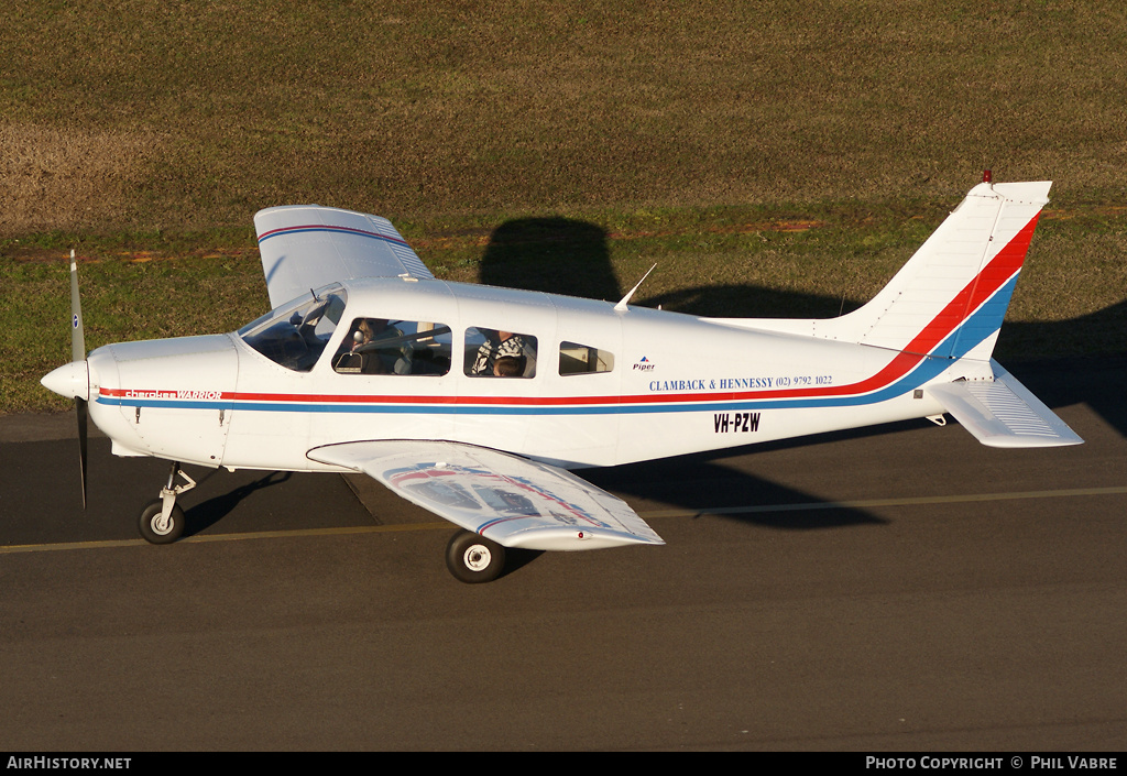 Aircraft Photo of VH-PZW | Piper PA-28-151 Cherokee Warrior | Clamback & Hennessy | AirHistory.net #46507
