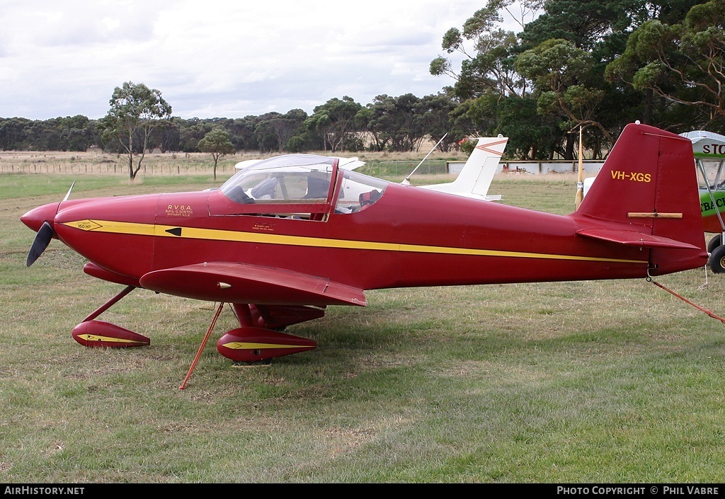 Aircraft Photo of VH-XGS | Van's RV-6A | AirHistory.net #46542