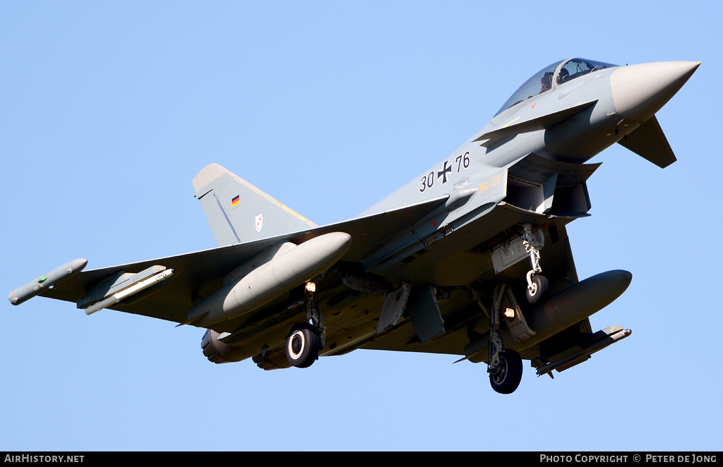 Aircraft Photo of 3076 | Eurofighter EF-2000 Typhoon S | Germany - Air Force | AirHistory.net #46548