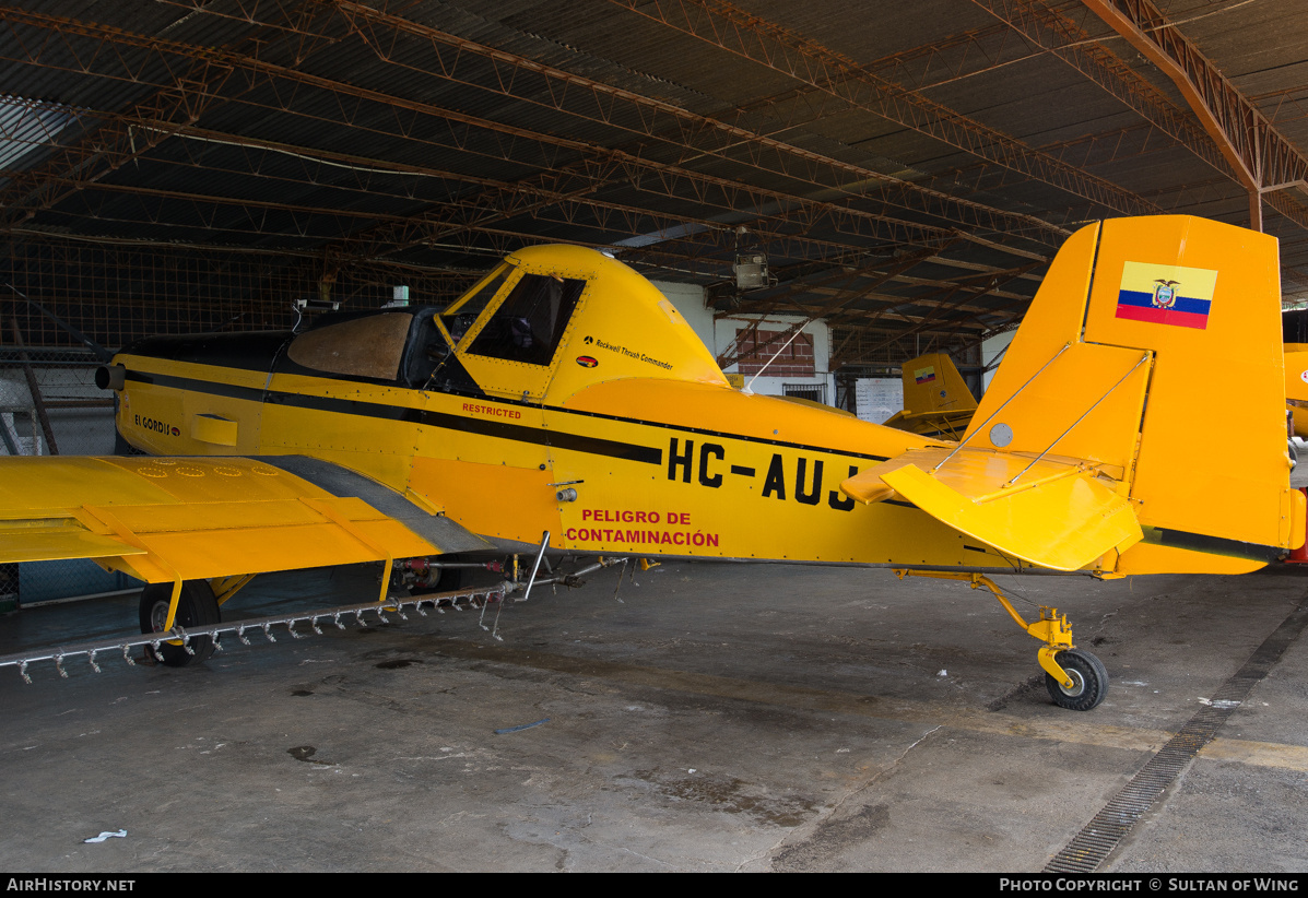 Aircraft Photo of HC-AUJ | North American Rockwell S2R(T) Turbo Thrush Commander | Agroaereo | AirHistory.net #46588