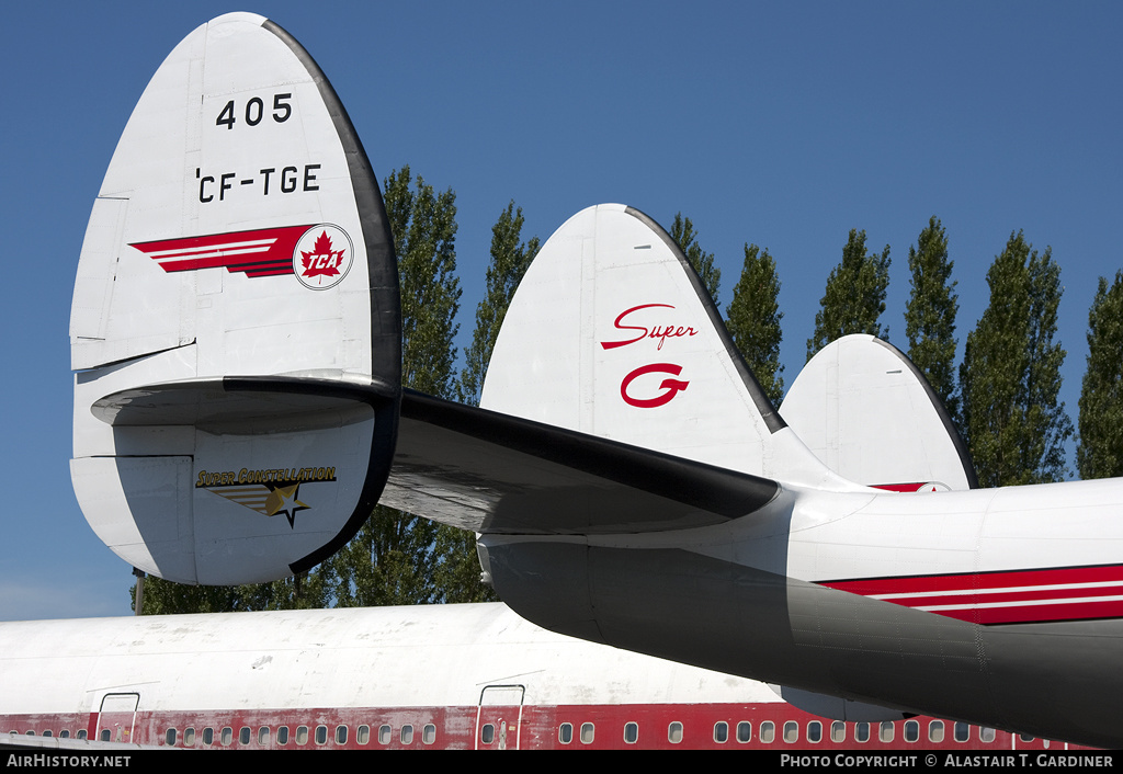 Aircraft Photo of CF-TGE | Lockheed L-1049G Super Constellation | Trans-Canada Air Lines - TCA | AirHistory.net #46610