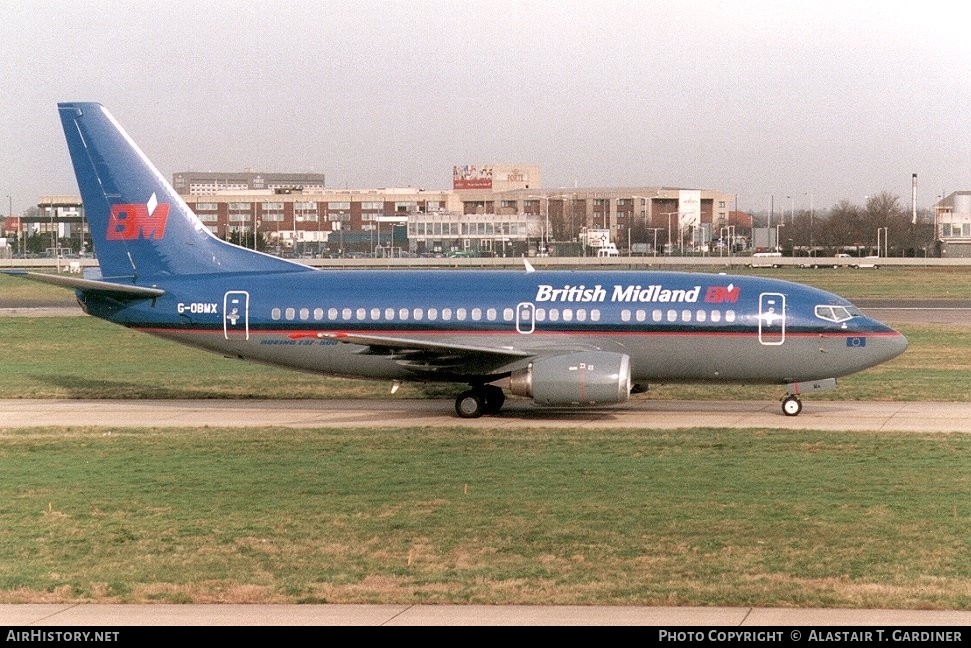 Aircraft Photo of G-OBMX | Boeing 737-59D | British Midland Airways - BMA | AirHistory.net #46620