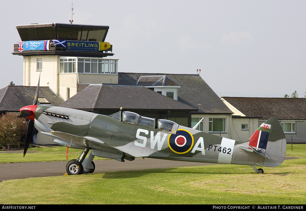 Aircraft Photo of G-CTIX / PT462 | Supermarine 509 Spitfire T9 | UK - Air Force | AirHistory.net #46645