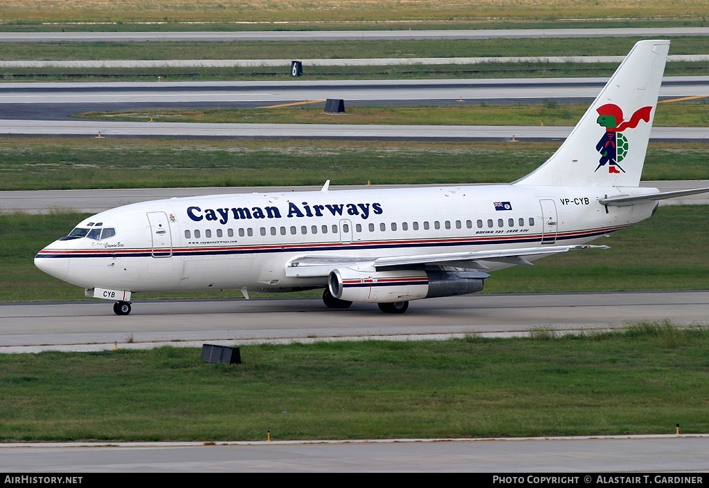 Aircraft Photo of VP-CYB | Boeing 737-2S2C/Adv | Cayman Airways | AirHistory.net #46664