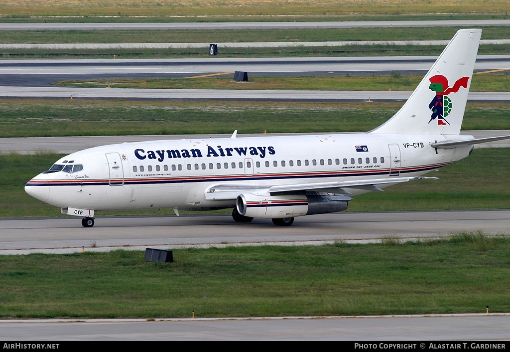 Aircraft Photo of VP-CYB | Boeing 737-2S2C/Adv | Cayman Airways | AirHistory.net #46664