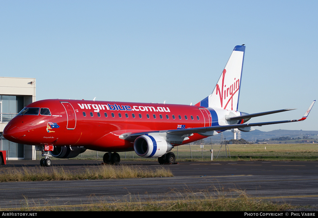Aircraft Photo of VH-ZHD | Embraer 170LR (ERJ-170-100LR) | Virgin Blue Airlines | AirHistory.net #46668