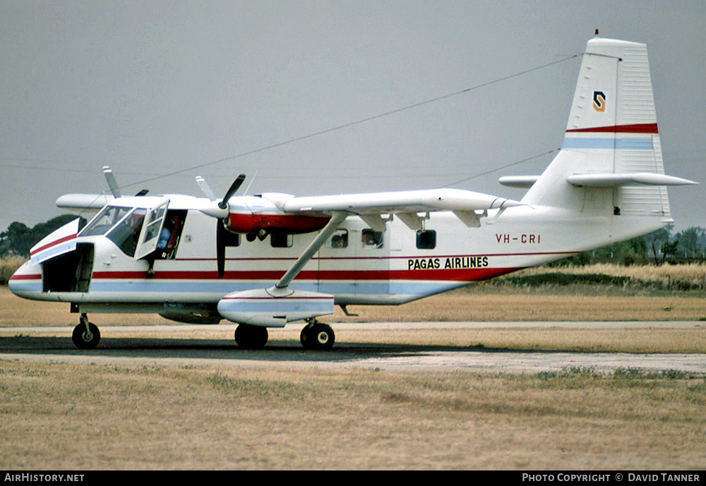 Aircraft Photo of VH-CRI | GAF N-22B Nomad | Pagas Airlines | AirHistory.net #46729