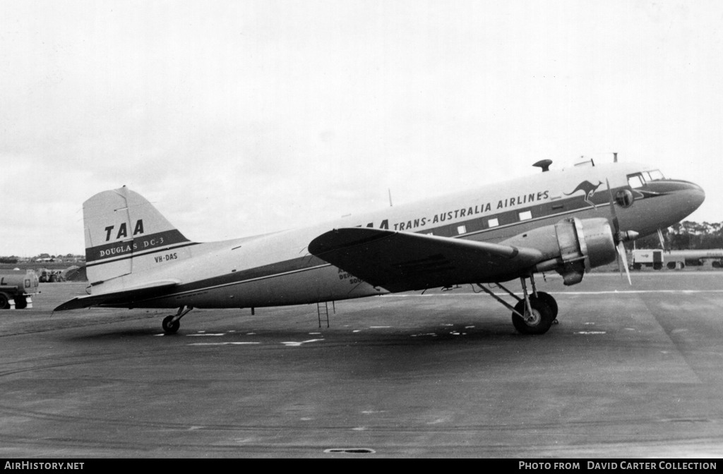 Aircraft Photo of VH-DAS | Douglas DC-3(C) | Trans-Australia Airlines - TAA | AirHistory.net #46733
