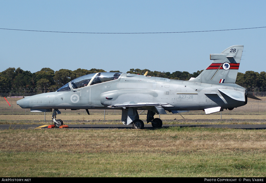 Aircraft Photo of A27-28 | BAE Systems Hawk 127 | Australia - Air Force | AirHistory.net #46742