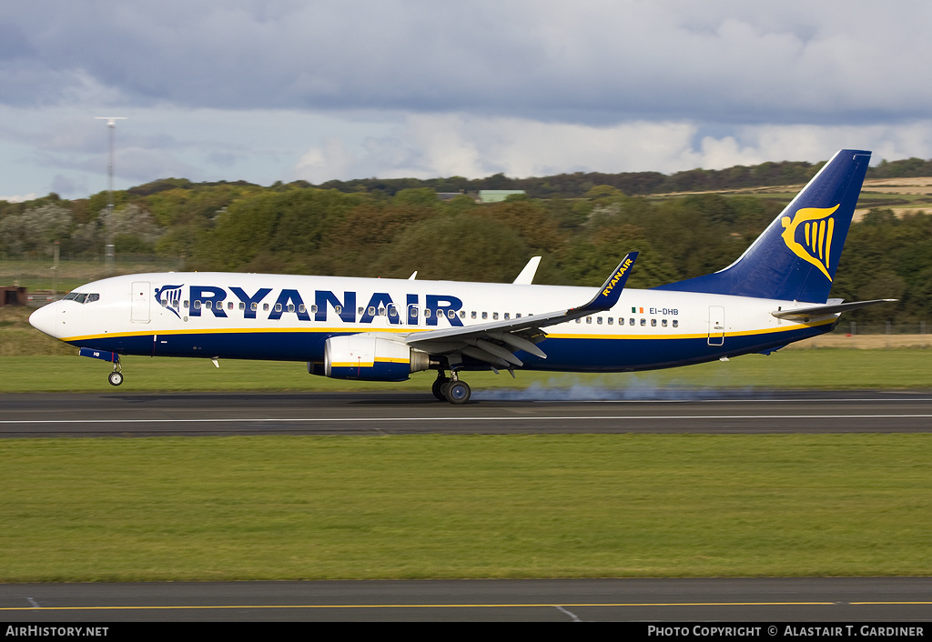Aircraft Photo of EI-DHB | Boeing 737-8AS | Ryanair | AirHistory.net #46758