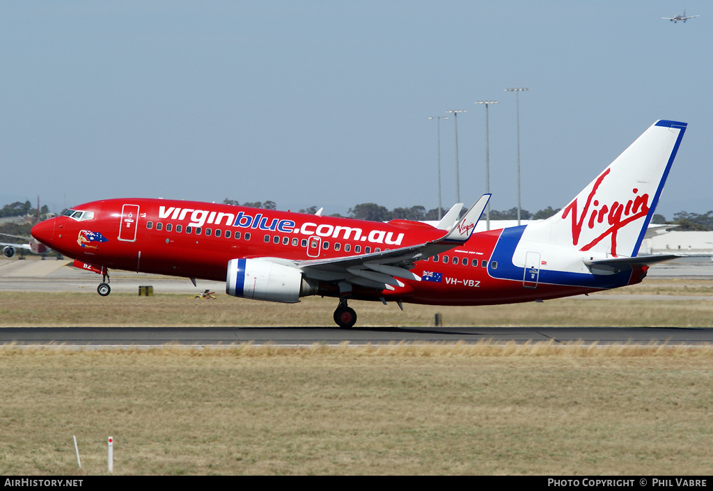 Aircraft Photo of VH-VBZ | Boeing 737-7FE | Virgin Blue Airlines | AirHistory.net #46767