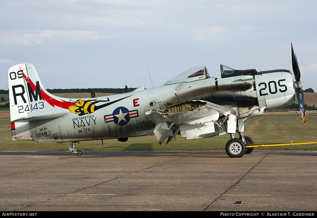 Aircraft Photo of F-AZDP / 124143 | Douglas A-1D Skyraider (AD-4N) | USA - Navy | AirHistory.net #46913