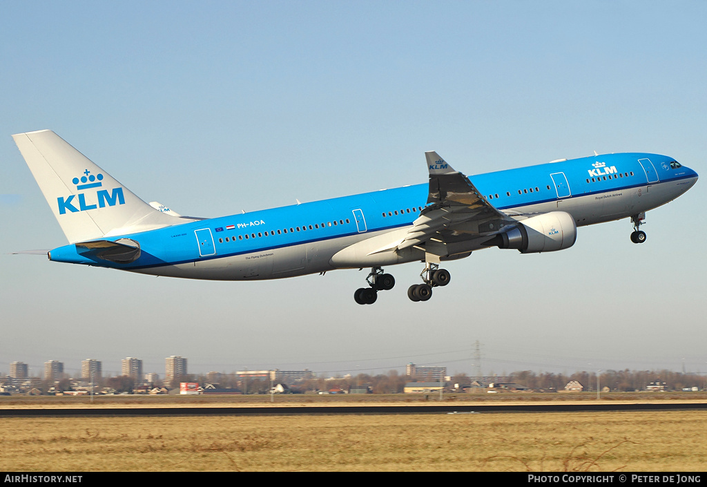 Aircraft Photo of PH-AOA | Airbus A330-203 | KLM - Royal Dutch Airlines | AirHistory.net #46947