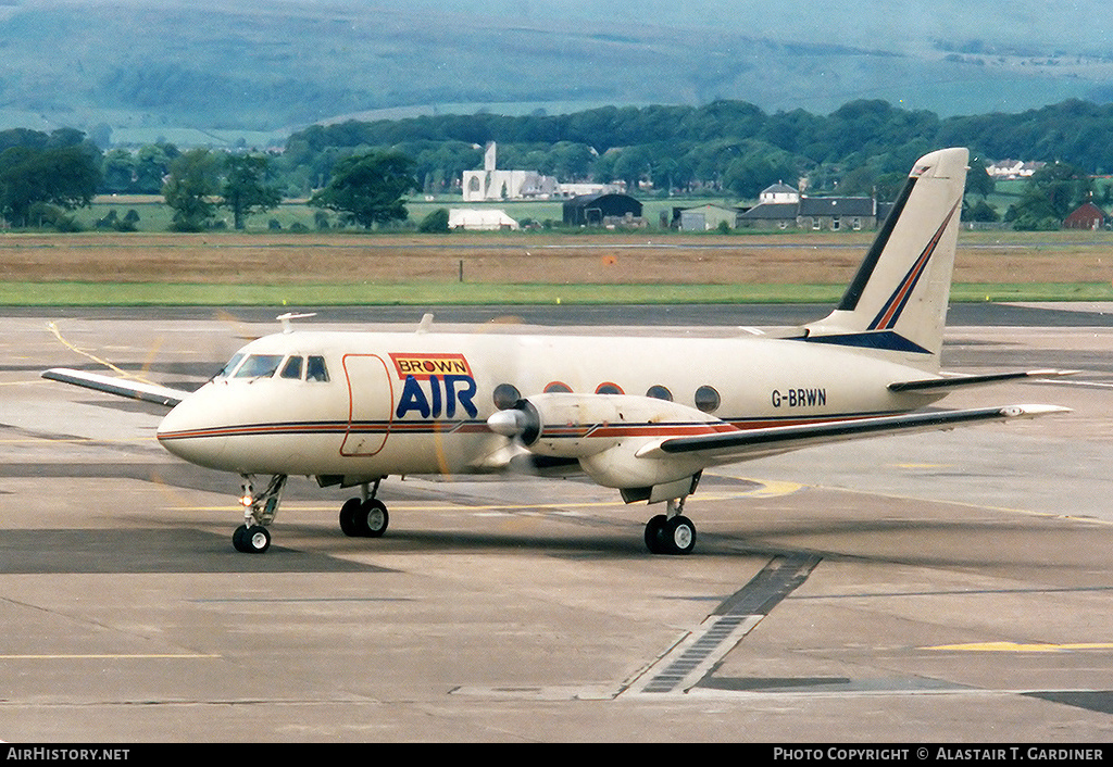 Aircraft Photo of G-BRWN | Grumman G-159 Gulfstream I | Brown Air | AirHistory.net #46951