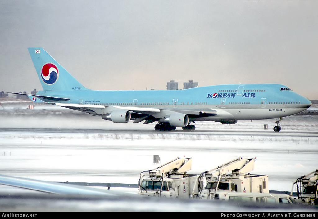 Aircraft Photo of HL7495 | Boeing 747-4B5 | Korean Air | AirHistory.net #46976