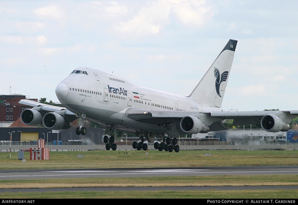 Aircraft Photo of EP-IAA | Boeing 747SP-86 | Iran Air | AirHistory.net #46987