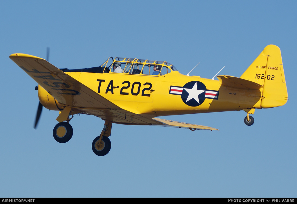 Aircraft Photo of VH-YVI / 15202 | North American T-6G Texan | USA - Air Force | AirHistory.net #47007