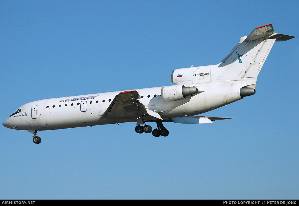 Aircraft Photo of RA-42549 | Yakovlev Yak-42D | Volga Aviaexpress | AirHistory.net #47016