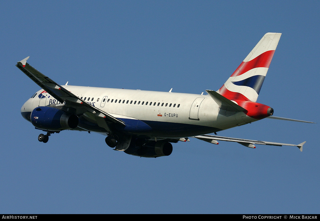 Aircraft Photo of G-EUPU | Airbus A319-131 | British Airways | AirHistory.net #47068