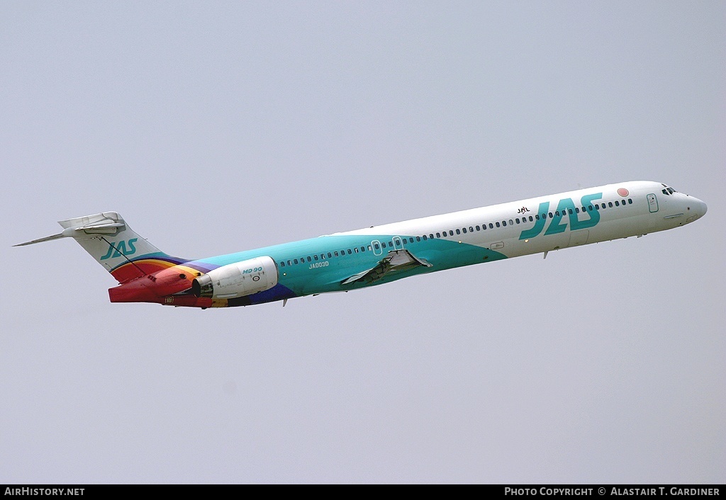 Aircraft Photo of JA003D | McDonnell Douglas MD-90-30 | Japan Air System - JAS | AirHistory.net #47092