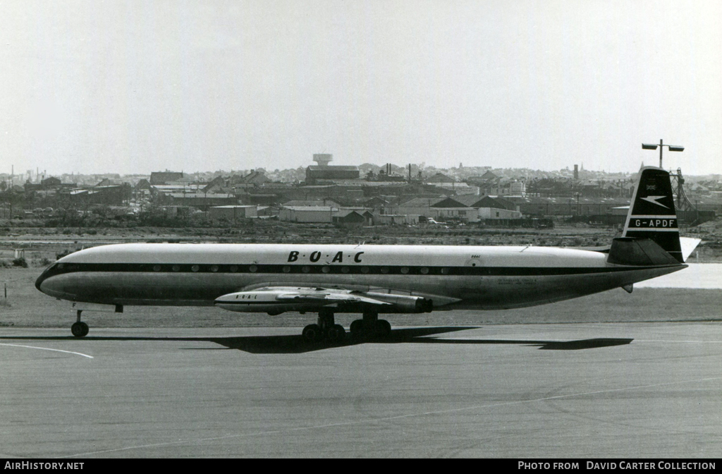 Aircraft Photo of G-APDF | De Havilland D.H. 106 Comet 4 | BOAC - British Overseas Airways Corporation | AirHistory.net #47107