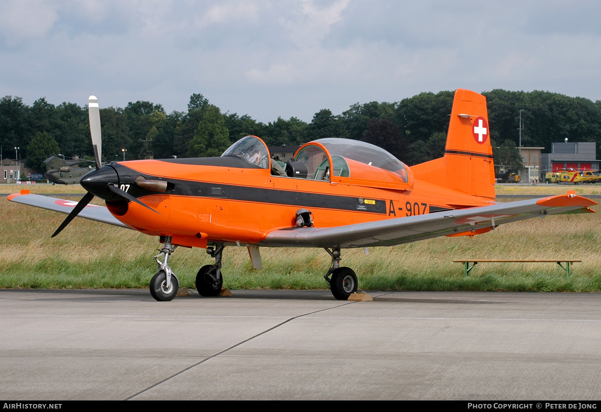 Aircraft Photo of A-907 | Pilatus PC-7 | Switzerland - Air Force | AirHistory.net #47126