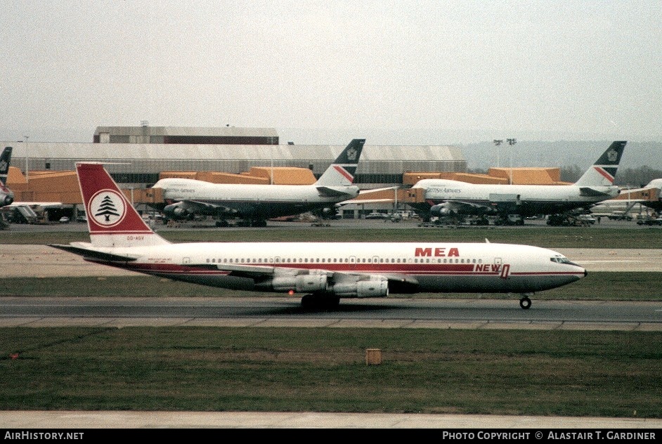 Aircraft Photo of OD-AGV | Boeing 707-347C | MEA - Middle East Airlines | AirHistory.net #47150