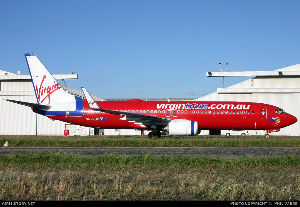 Aircraft Photo of VH-VUF | Boeing 737-8FE | Virgin Blue Airlines | AirHistory.net #47160