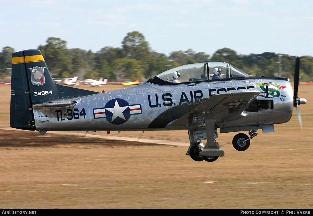 Aircraft Photo of VH-TRO / 38364 | North American T-28D Trojan | USA - Air Force | AirHistory.net #47175