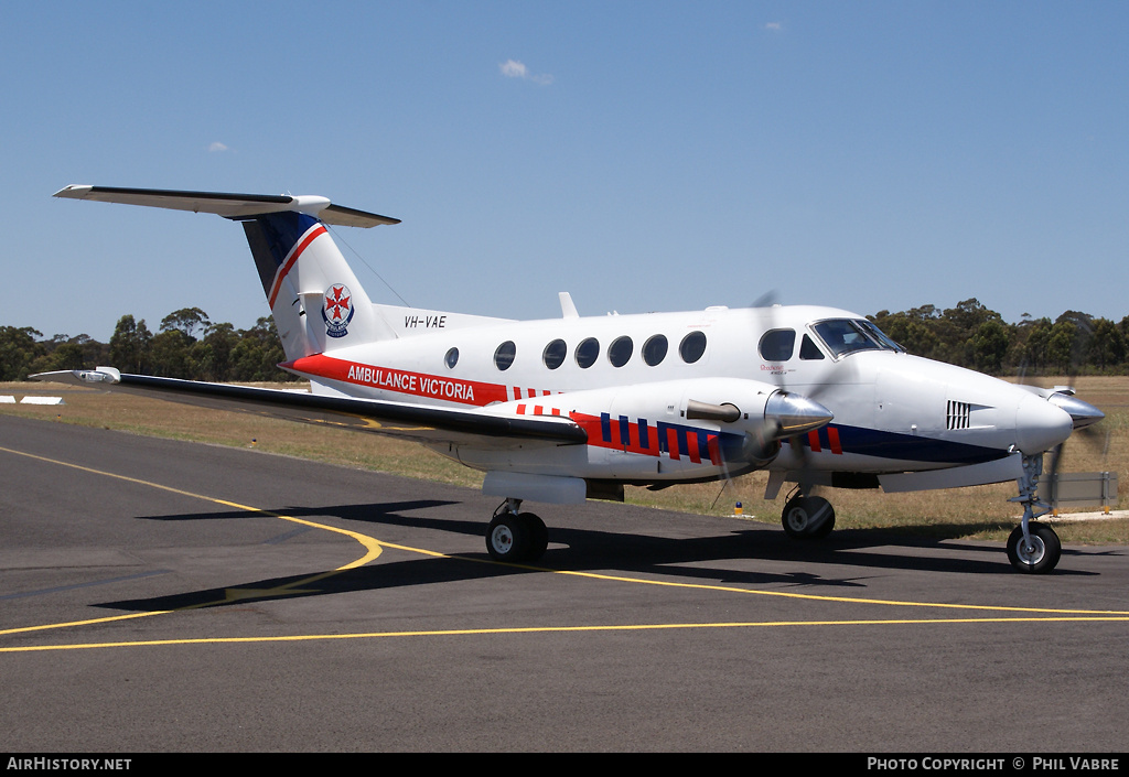 Aircraft Photo of VH-VAE | Hawker Beechcraft B200C King Air | Ambulance Victoria | AirHistory.net #47177