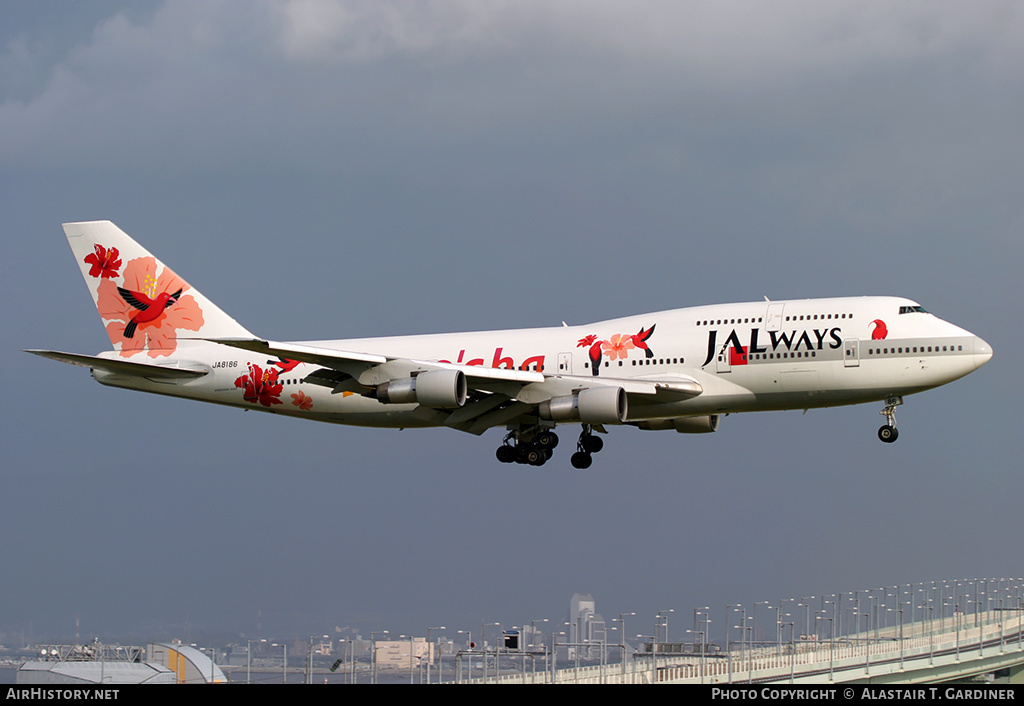 Aircraft Photo of JA8186 | Boeing 747-346 | JALways | AirHistory.net #47188