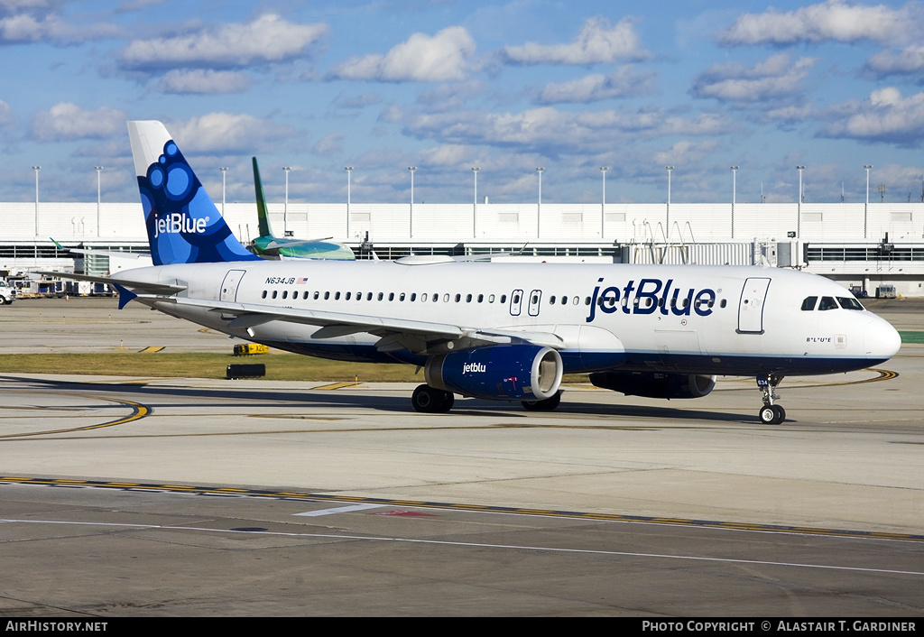 Aircraft Photo of N634JB | Airbus A320-232 | JetBlue Airways | AirHistory.net #47248