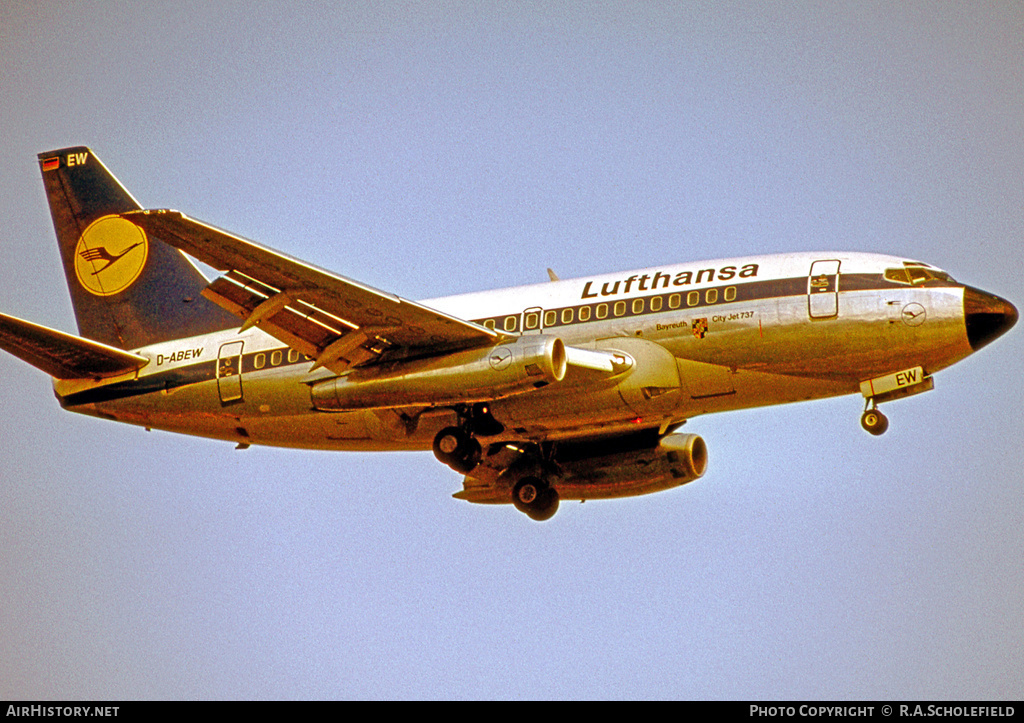 Aircraft Photo of D-ABEW | Boeing 737-130 | Lufthansa | AirHistory.net #47261