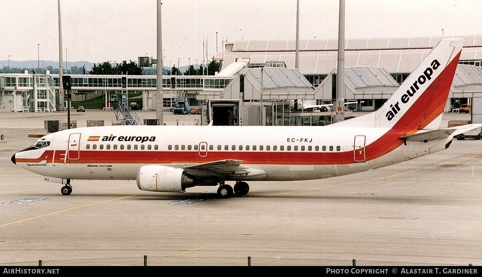 Aircraft Photo of EC-FKJ | Boeing 737-3Y0 | Air Europa | AirHistory.net #47267