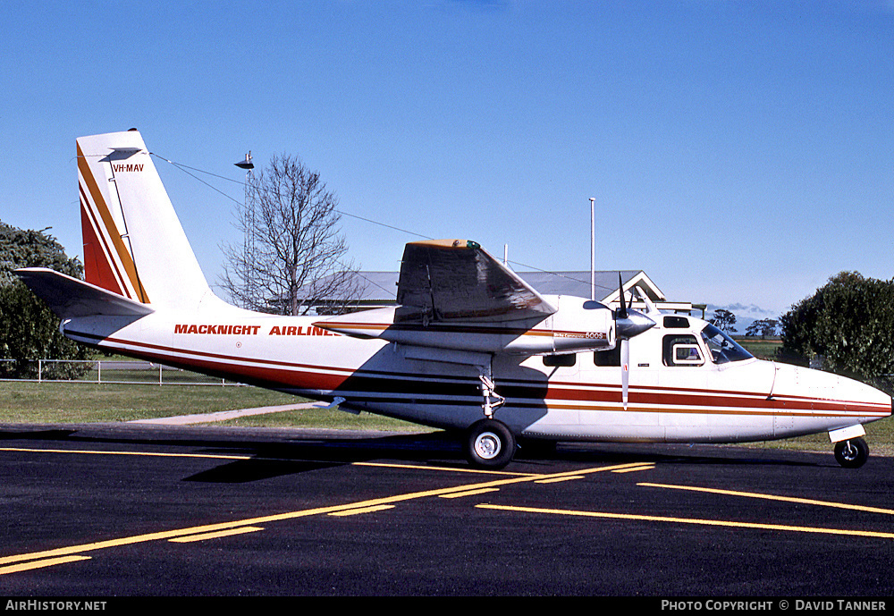 Aircraft Photo of VH-MAV | Rockwell 500S Shrike Commander | Macknight Airlines | AirHistory.net #47280