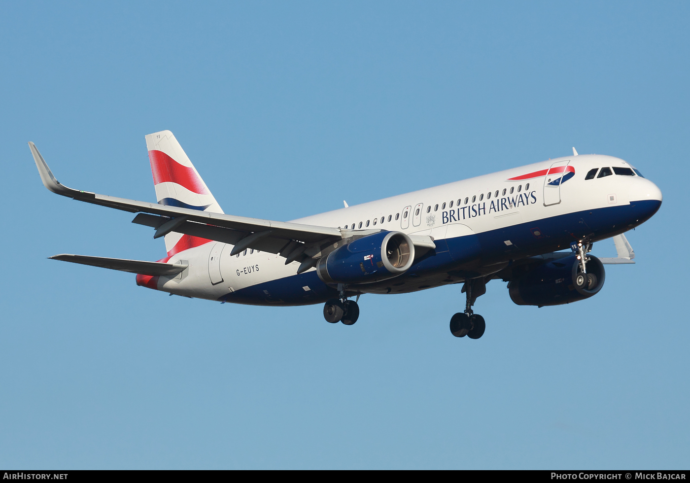 Aircraft Photo of G-EUYS | Airbus A320-232 | British Airways | AirHistory.net #47309