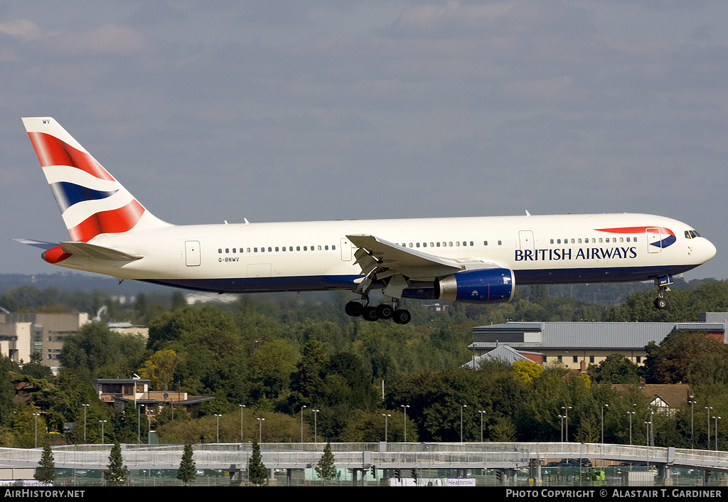 Aircraft Photo of G-BNWV | Boeing 767-336/ER | British Airways | AirHistory.net #47356